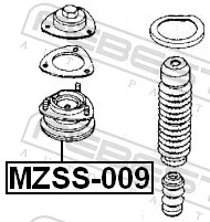Soporte amortiguador trasero Mazda 626 3 GD