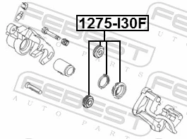 1275I30F Febest Kit de reparación de frenos trasero