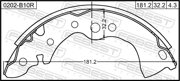 Zapatas de freno para Nissan Almera CLASSIC B10RS