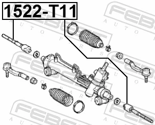 Barra de direccion coche para Chery Tiggo  T11