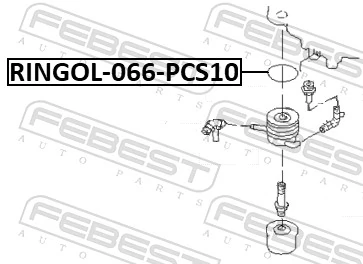 RINGOL066PCS10 Febest Junta de radiador de aceite