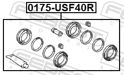 Kit de reparación de frenos trasero para Lexus LS 600H/600HL UVF4