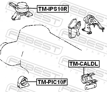 TMPIC10F Febest Soportes de motor delantero