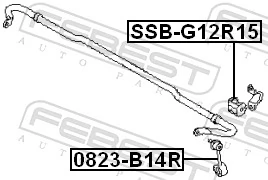  Bieleta estabilizadora trasera Subaru Outback 5
