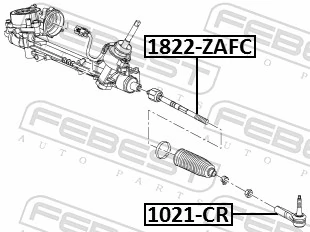 1822ZAFC Febest Barra de direccion coche