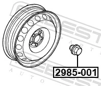 Perno de rueda para Land Rover Range Rover III L322