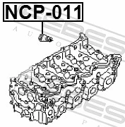 NCP011 Febest Arandela de asiento del inyector