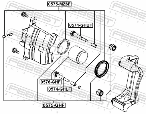 Comprar Kit de reparación de pinzas de freno Mazda 6  GH