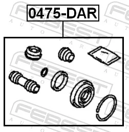 Comprar Kit de reparación de pinzas de freno trasero Mitsubishi Galant VI E3A