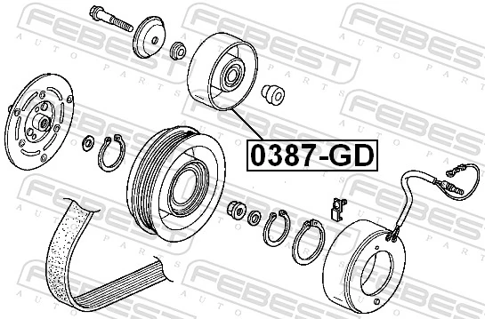Rodillo tensor correa poli V Honda Jazz hatchback (GD, GE) (2002 - 2008) precio, desde 21,80 EUR