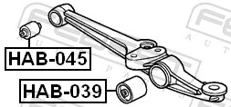 Silentblock suspension Honda Accord III