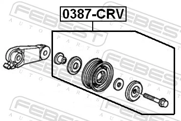 0387CRV Febest Polea tensora