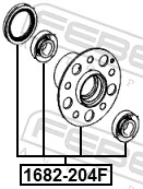 Cubo delantero para Mercedes C  W204