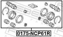 Kit de reparación, pinza de freno trasero Toyota Yaris hatchback (P10) (1999 - 2005) precio, desde 5,82 EUR