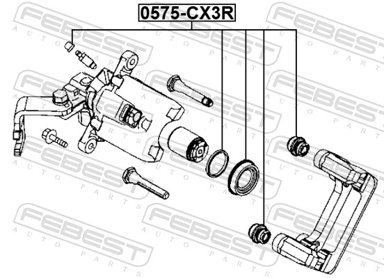 Kit de reparación de frenos trasero para Mazda 2 III DL, DJ