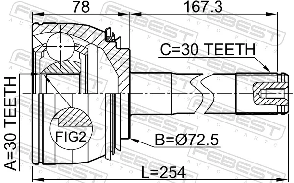 Junta homocinética para Toyota Land Cruiser 100 J10