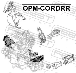 Taco de motor para Opel Corsa D S07