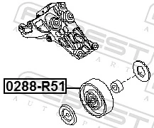 Polea guía correa poli V para Nissan Patrol  Y62