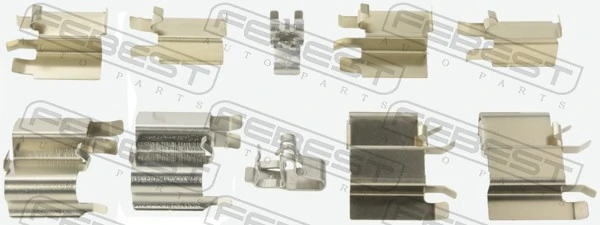 Juego de resortes de sujeción de pastillas de freno delanteras para Mazda 323 F VI BJ