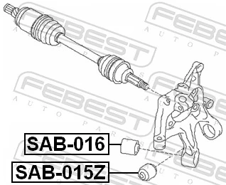 SAB015Z Febest Buje de mangueta trasera
