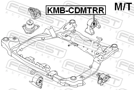 KMBCDMTRR Febest Taco de motor