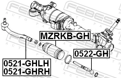 Guardapolvo de dirección Mazda 6 sedán (GH) (2007 - 2009) precio, desde 11,13 EUR