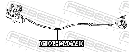 Cable de capó del motor para Toyota Camry VI V40