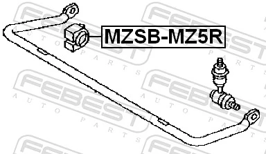 Buje de barra estabilizadora trasera Mitsubishi C24328156B precio, desde 3,68 EUR
