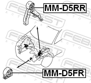  Soporte de motor delantero Mitsubishi Outlander 
