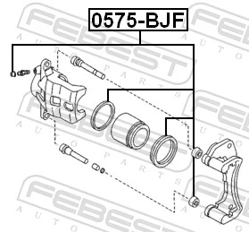0575BJF Febest Kit de reparación de pinzas