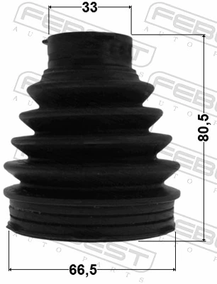 0115PGRX133R Febest Fuelle palier delantero interior