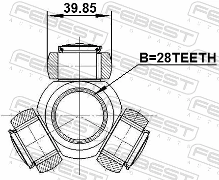 Junta homocinética interior trípode para Mini COUNTRYMAN  F60