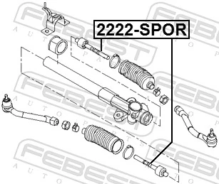 2222SPOR Febest Barra de direccion coche