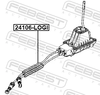 24106LOGI Febest Cable para caja de cambios manual