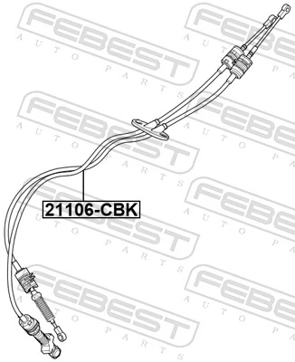 Cable de accionamiento de caja de cambios Ford Fiesta Mk6 hatchback (CB1) (2008 - 2016) precio, desde 125,17 USD