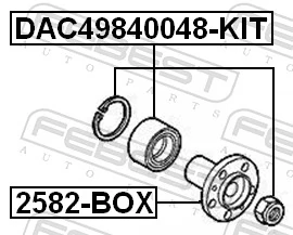 2582BOX Febest Cubo delantero
