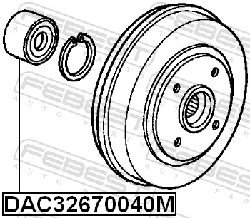 Rodamiento de rueda trasera para Honda Jazz  GD, GE