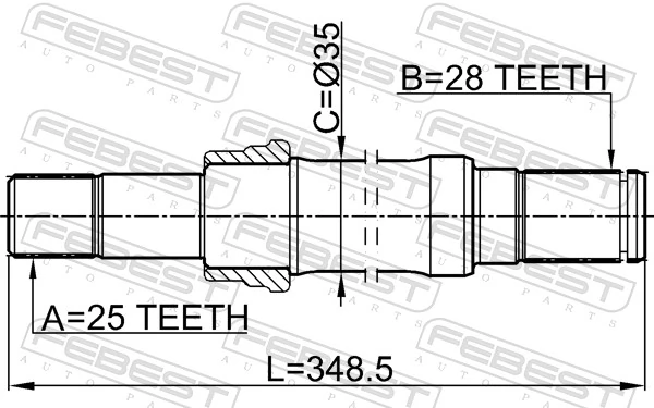 Transmisión cardán, eje delantero para Chery Tiggo  T11