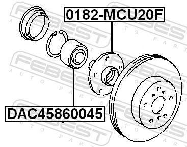  Cojinete de rueda delantero Lexus RX 