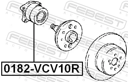 Buje de rueda trasero para Toyota Camry IV V20