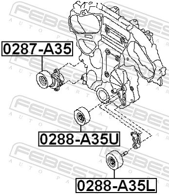 Polea tensora para Nissan Murano  Z51