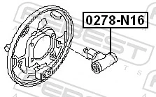 Cilindro de freno de rueda trasera Nissan Almera II sedán (N16) (2000 - 2006) precio, desde 17,77 EUR
