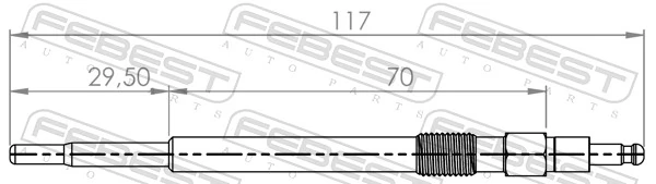 Bujía de precalentamiento DP55 NGK