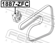 1887ZFC Febest Polea tensora
