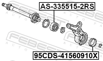 SC07A42LLSAC4L588 SNR Soporte de rodamiento intermedio del semieje delantero
