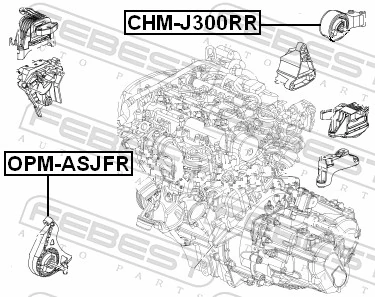 0684220 General Motors Soportes de motor delantero
