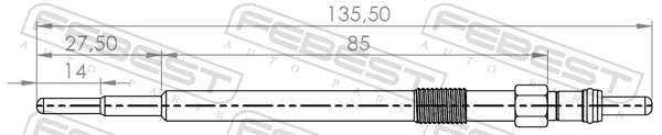 Bujía de precalentamiento 062900110304 Magneti Marelli