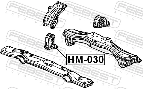 HM030 Febest Soportes de motor delantero