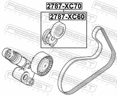 Tensor de la correa trapecial Ford S-Max monovolumen (CA1) (2006 - 2014) precio, desde 38,43 EUR
