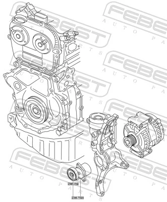Tensor de correa de alternador para Audi A4 Allroad B9 8WH, 8WJ